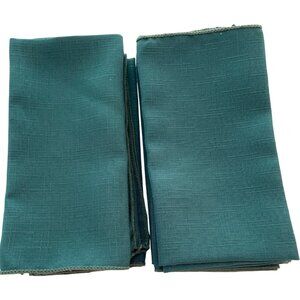 Solid Green Cloth Dining Dinner Table Napkins Set of 6 Christmas Formal Vintage